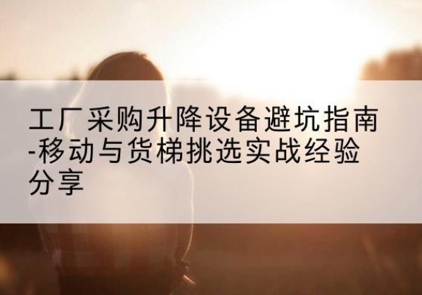 丰林移动式升降机怎么选-工厂采购升降设备避坑指南-移动与货梯挑选实战经验分享