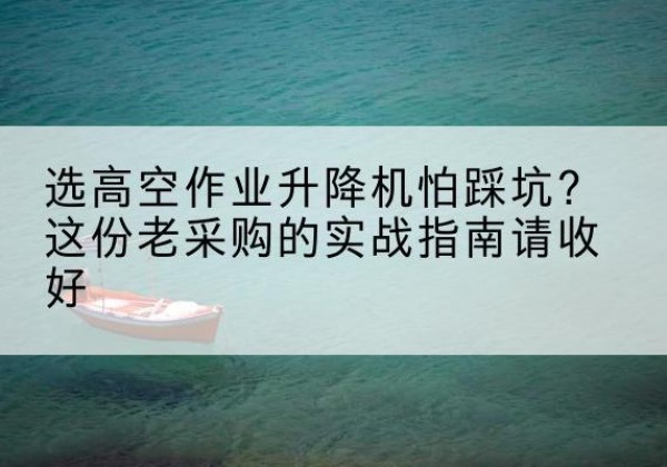 丰林高空作业升降机厂家推荐-选高空作业升降机怕踩坑？这份老采购的实战指南请收好